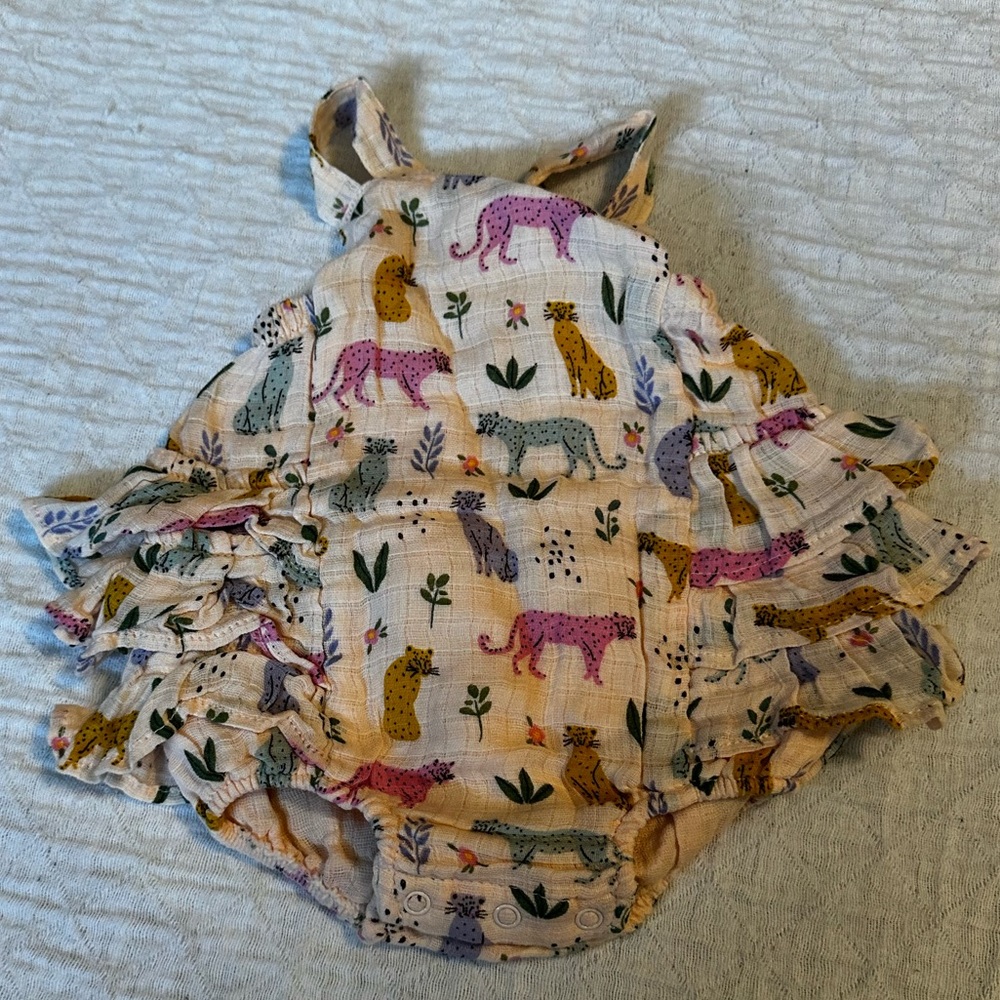 ANGEL DEAR PINKKK CHEETAH ROMPER